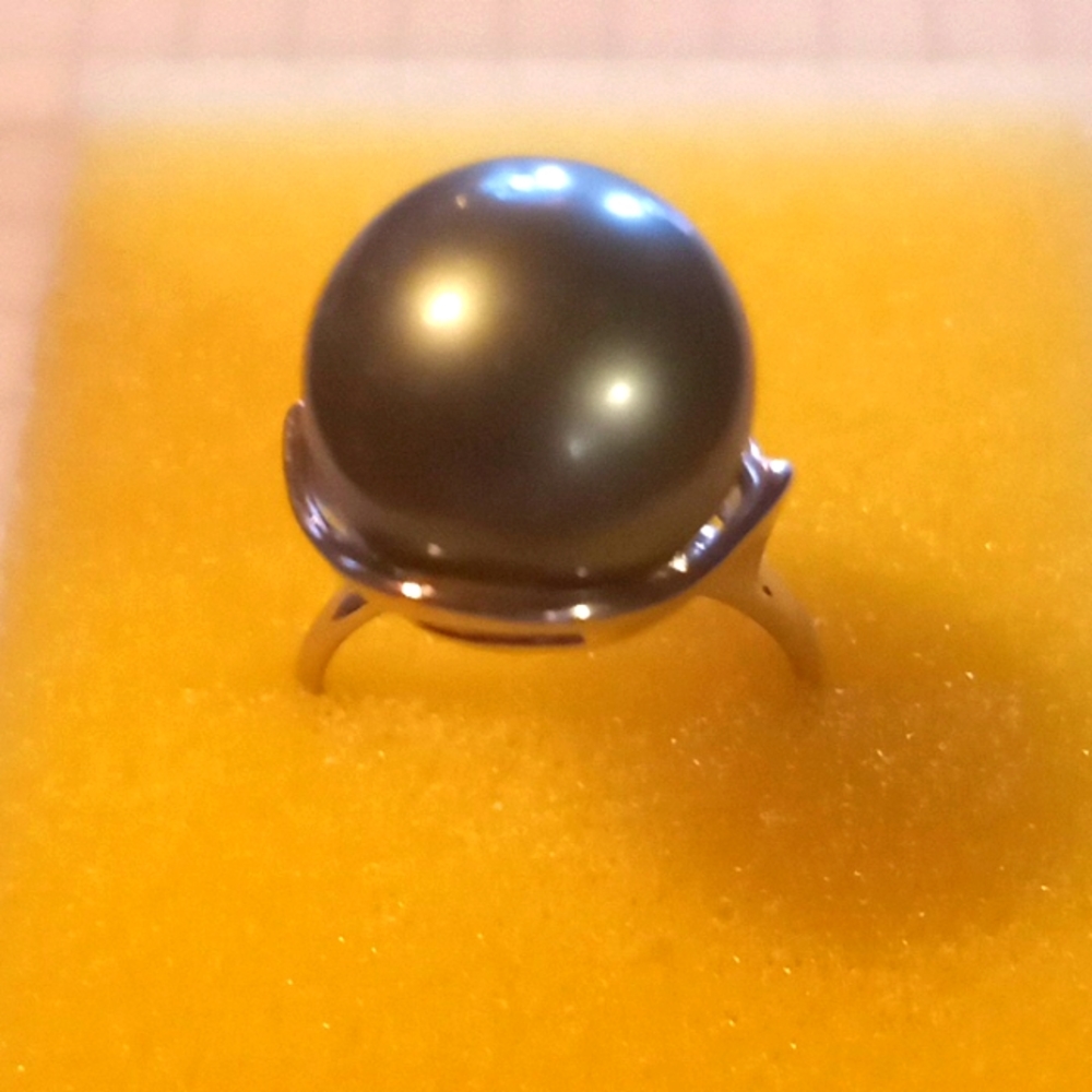 Tahitian pearl ring - Picture 3 of 8